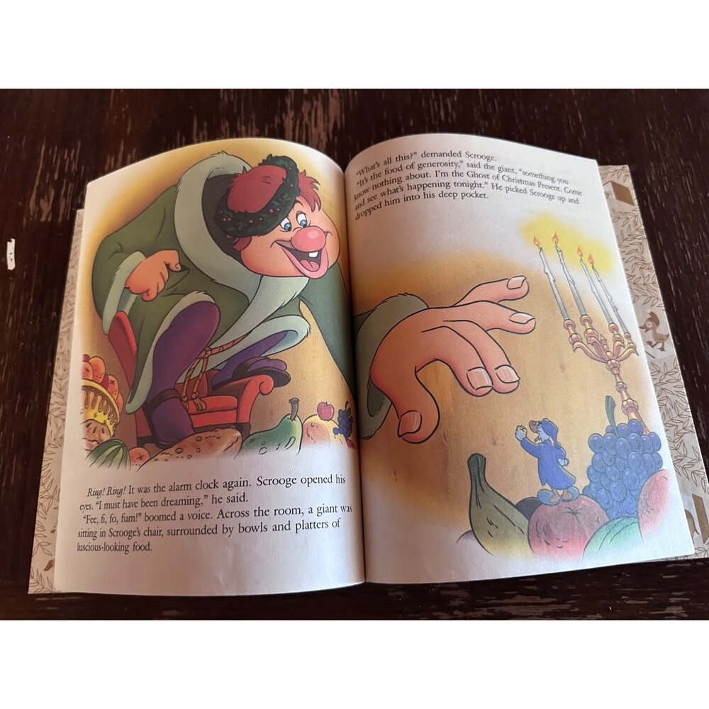 Vintage 1983 Disney Mickeys Christmas Carol Little Golden Book Hardcover Illustr - Picture 10 of 15